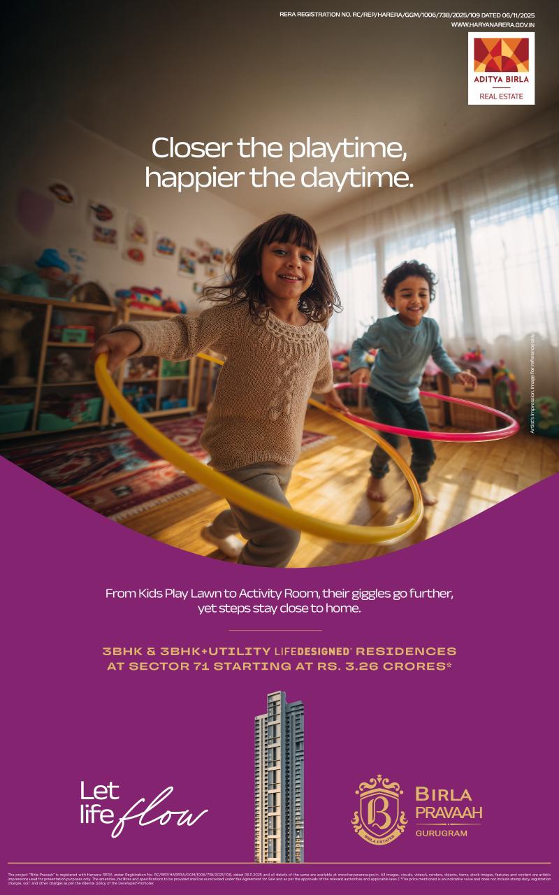 Discover Birla Pravaah in Sector 71 - Luxurious 3BHK Residences Starting at ₹3.26 Cr Update