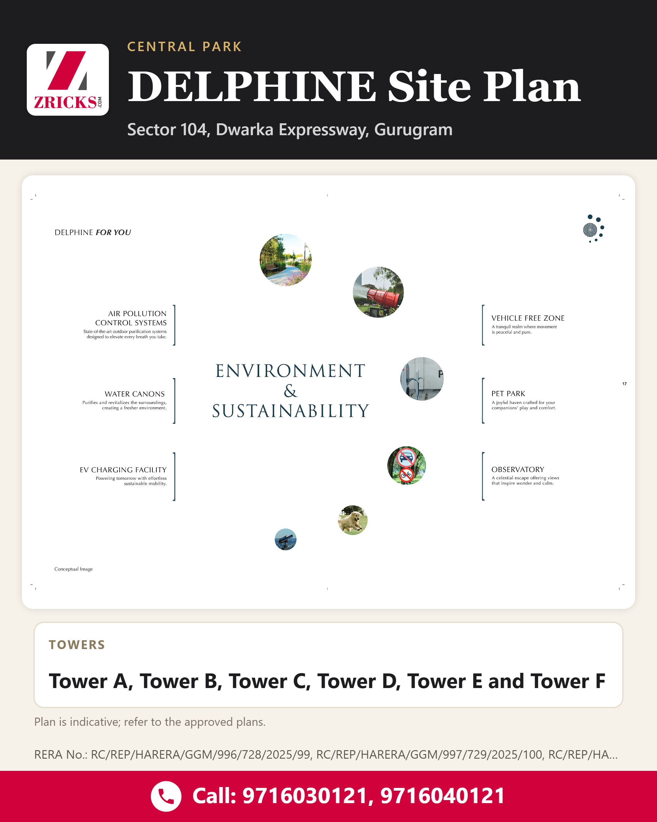 Central Park DELPHINE Site Plan: Towers, Greens and Leisure Update