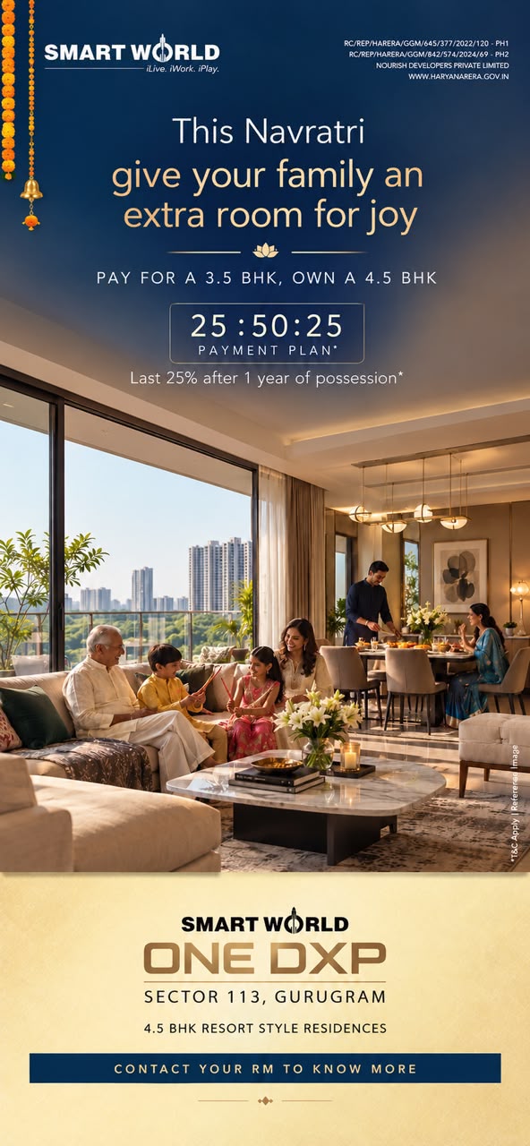 Unlock the 25:50:25 Plan at Smartworld One DXP || Own a 4.5 BHK at Gurugram! || Pay for 3.5BHK, Get 4.5BHK in Sector 113 photo 1