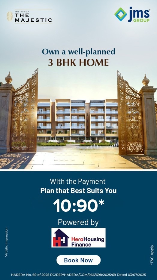 Explore 3 BHK at JMS The Majestic || Book Your 3 BHK Today || Flexible 10:90 Payment Plan Update