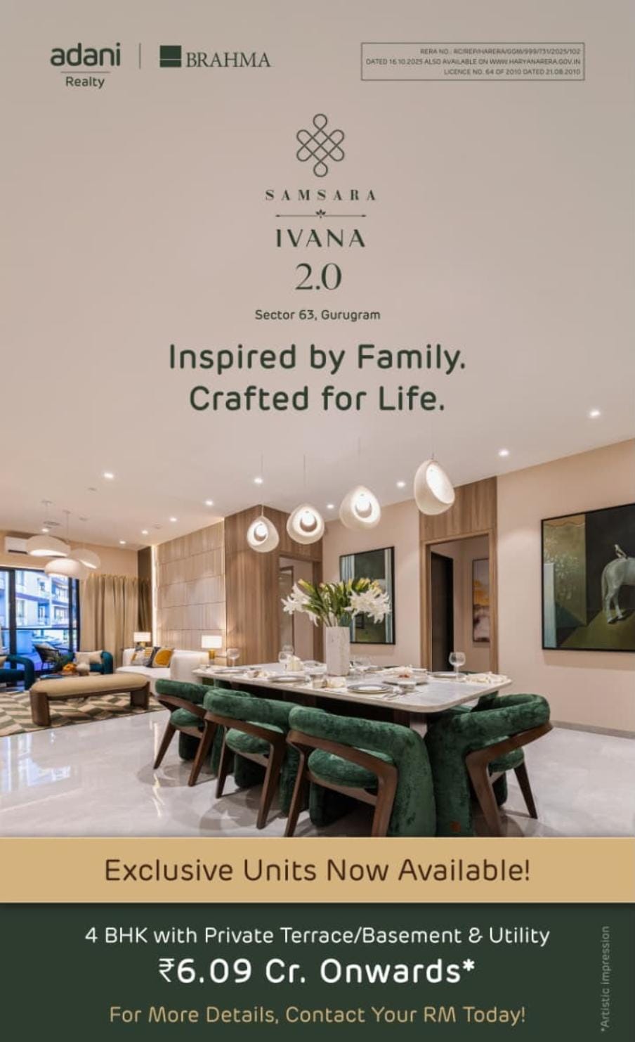 Secure Your 4 BHK in Sector 63, Gurugram Today! || Explore Exclusive Units at Samsara Ivana 2.0 || Limited Units Available in Gurugram Update