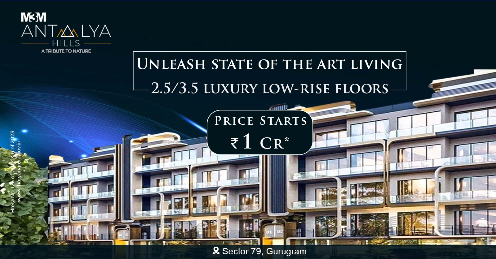 A unique luxury mix Of low street retail shop & uber residences at M3M Antalya Hills in Sector 79, Gurgaon Update