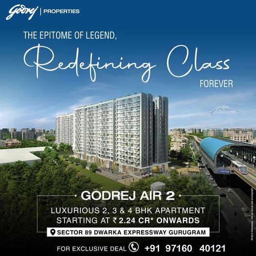 Godrej Air 2: The New Benchmark of Elegance in Sector 89, Dwarka Expressway, Gurugram Update
