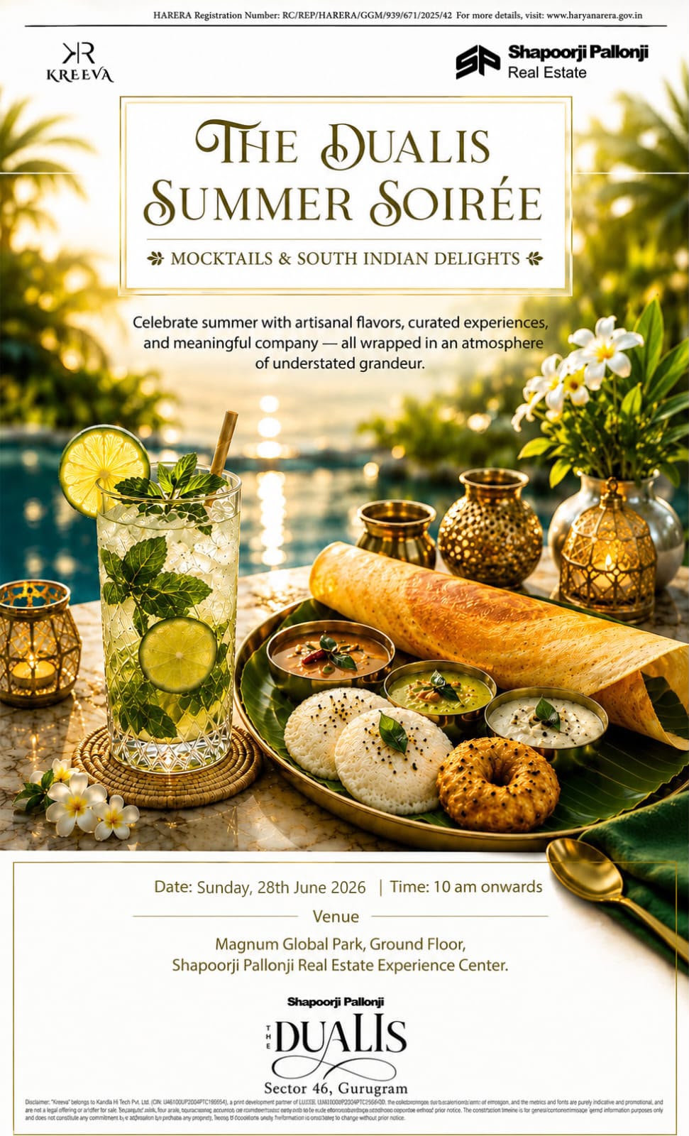 Join The Dualis Summer Soirée Event! || Experience Artisanal Flavors at The Dualis || Celebrate with Shapoorji Pallonji in Gurugram Update