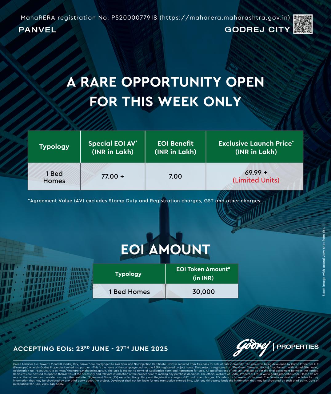 Limited Offer: Godrej City, Panvel - 1 BHK Homes Starting At 69.99 Lakh Update