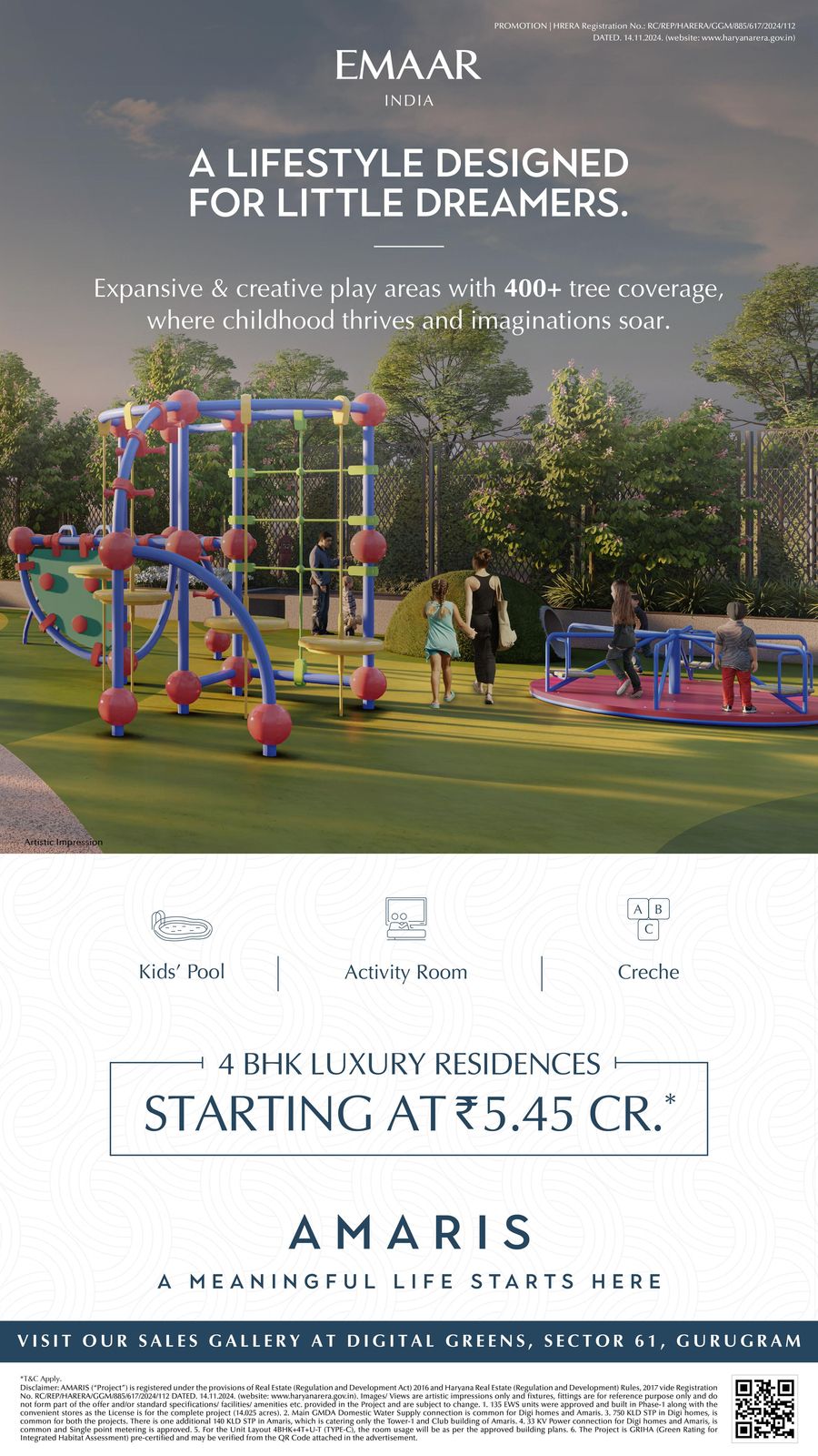 Discover Luxury Living at Amaris starting from ₹5.45 Cr in Gurugram Update