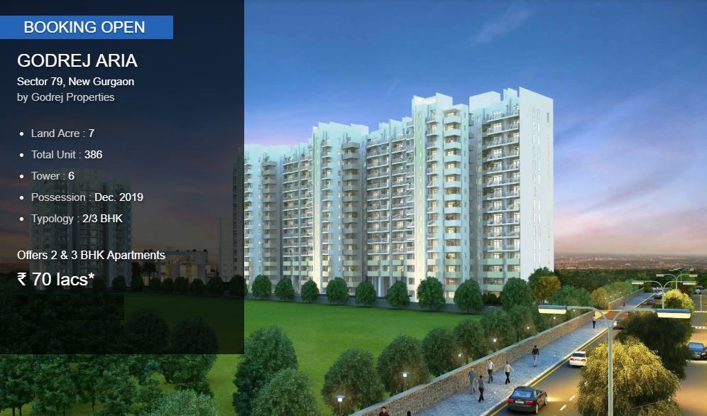 Booking open at Godrej Aria in Sector 79, Gurgaon Update