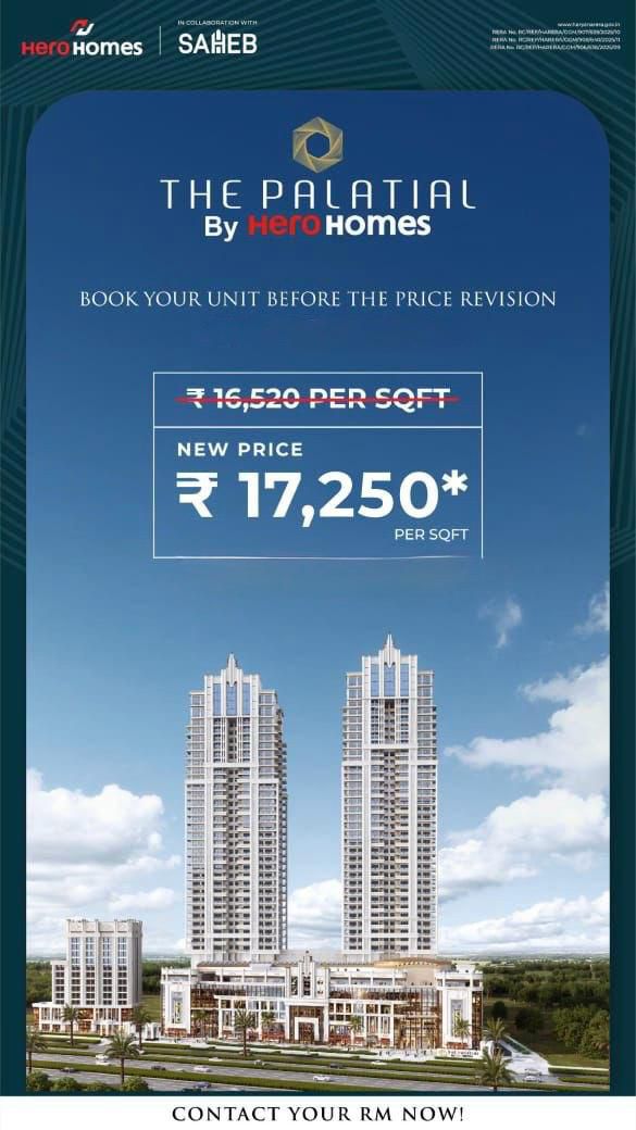 Discover Luxury at The Palatial by Hero Homes, Now at ₹17,250/SQFT! Update