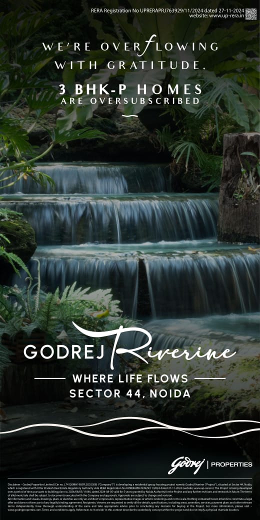 Explore 3 BHK-P Homes with Godrej Riverine, Sector 44 Noida Update