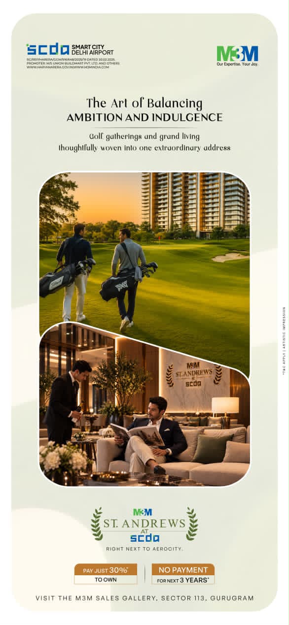 Own M3M St. Andrews with Just 30% Now! || No Payments for 3 Years at M3M St. Andrews || Discover Luxury at M3M St. Andrews, Gurugram Update