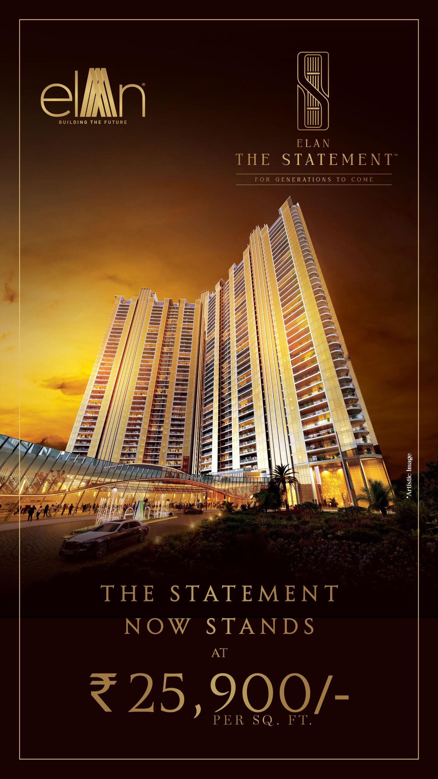 Discover Luxury at Elan The Statement, Sector 49, Gurugram - ₹25,900/sq.ft Update
