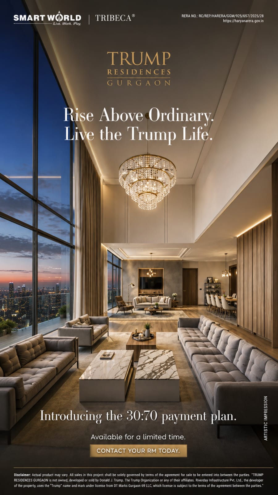 Explore Luxury Living at Trump Residences Gurgaon || Exclusive 30:70 Payment Plan || Live Above Ordinary, Secure Your Residence Today Update