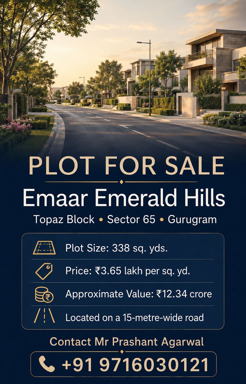 Secure Your Plot in Emaar Emerald Hills || Exclusive Plots in Sector 65 Gurugram || Prime Plots Now Available in Topaz Block Update