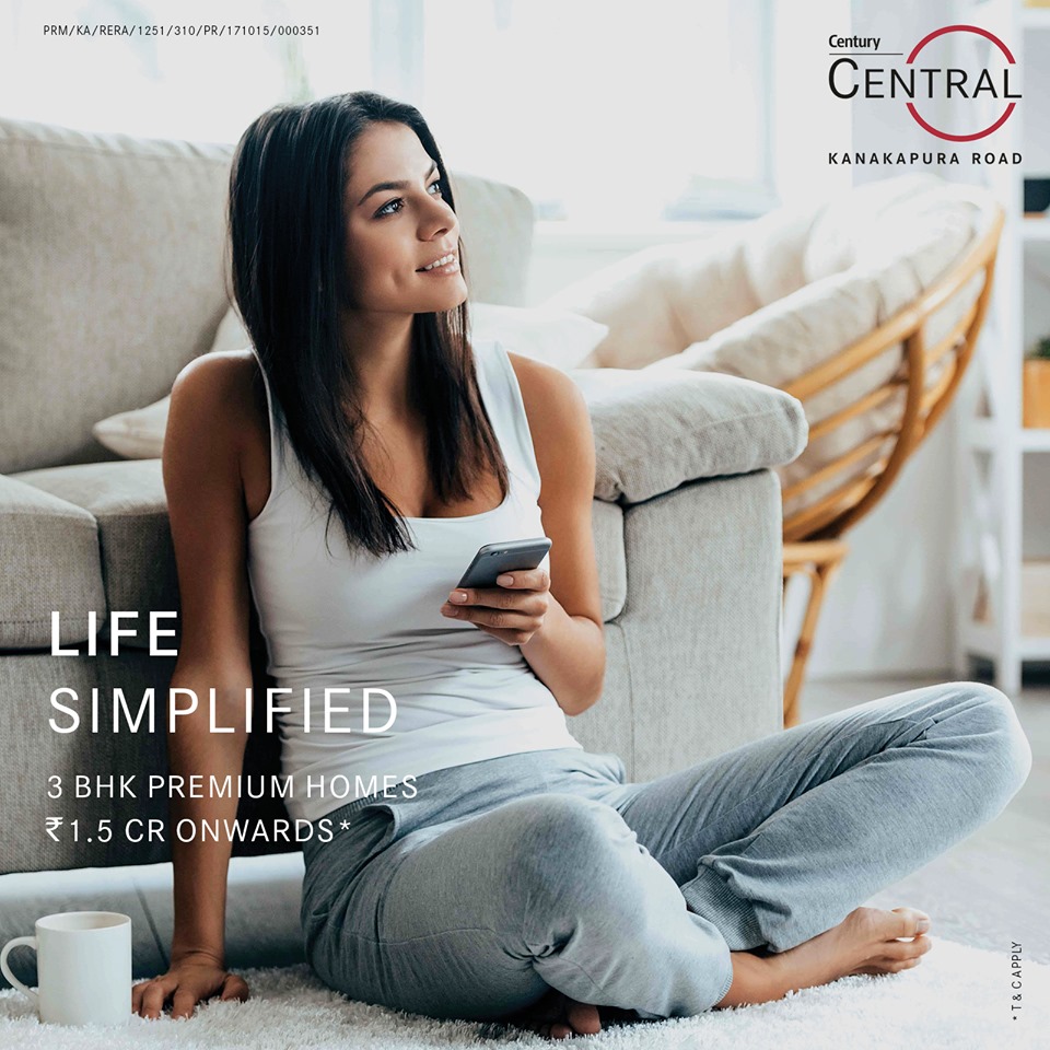 Book 3 BHK homes Rs 1.5 Cr at Century Central, Bangalore Update