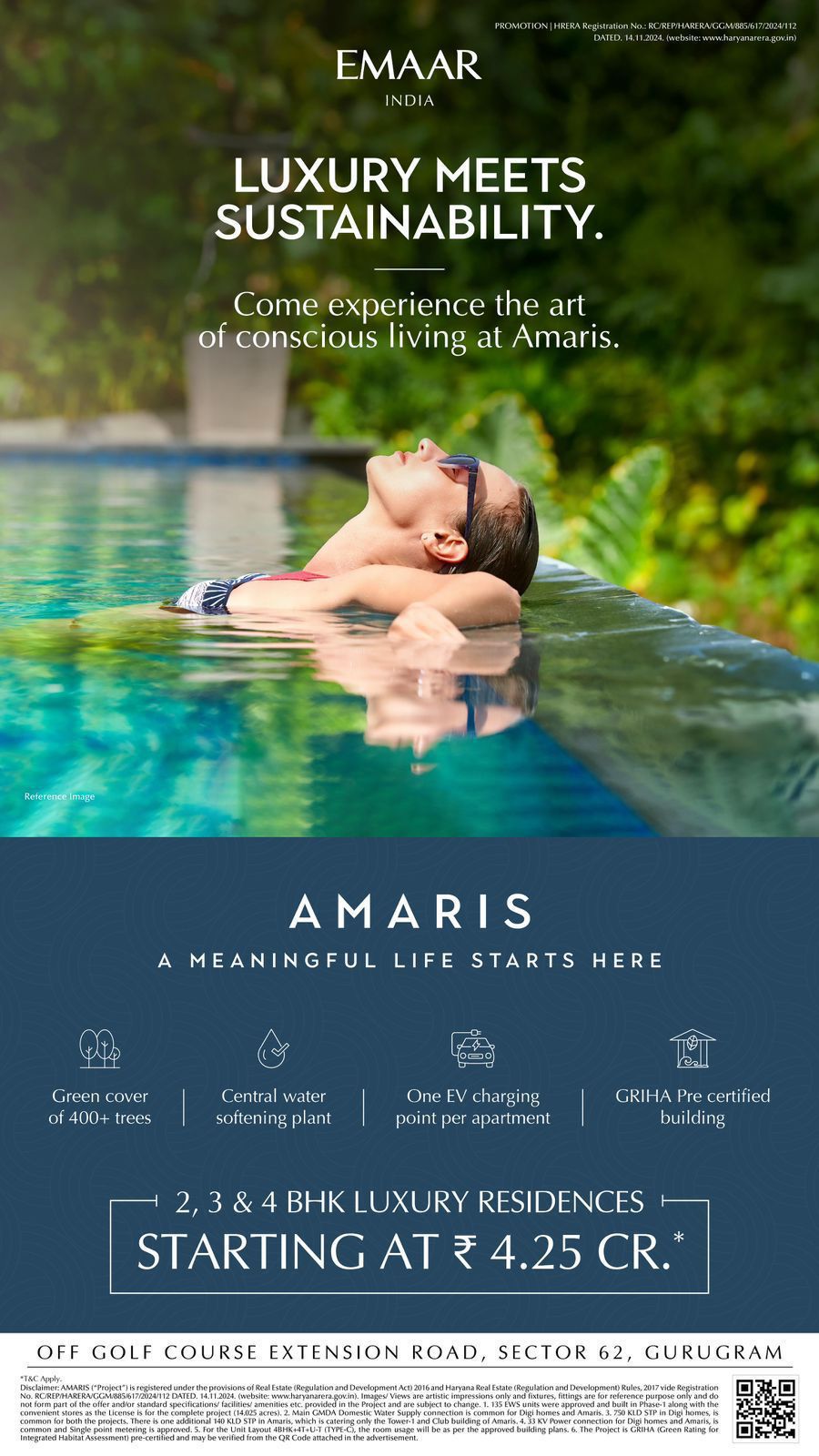 Discover Luxury & Sustainability at Amaris, starting at ₹4.25 Cr in Gurugram Update