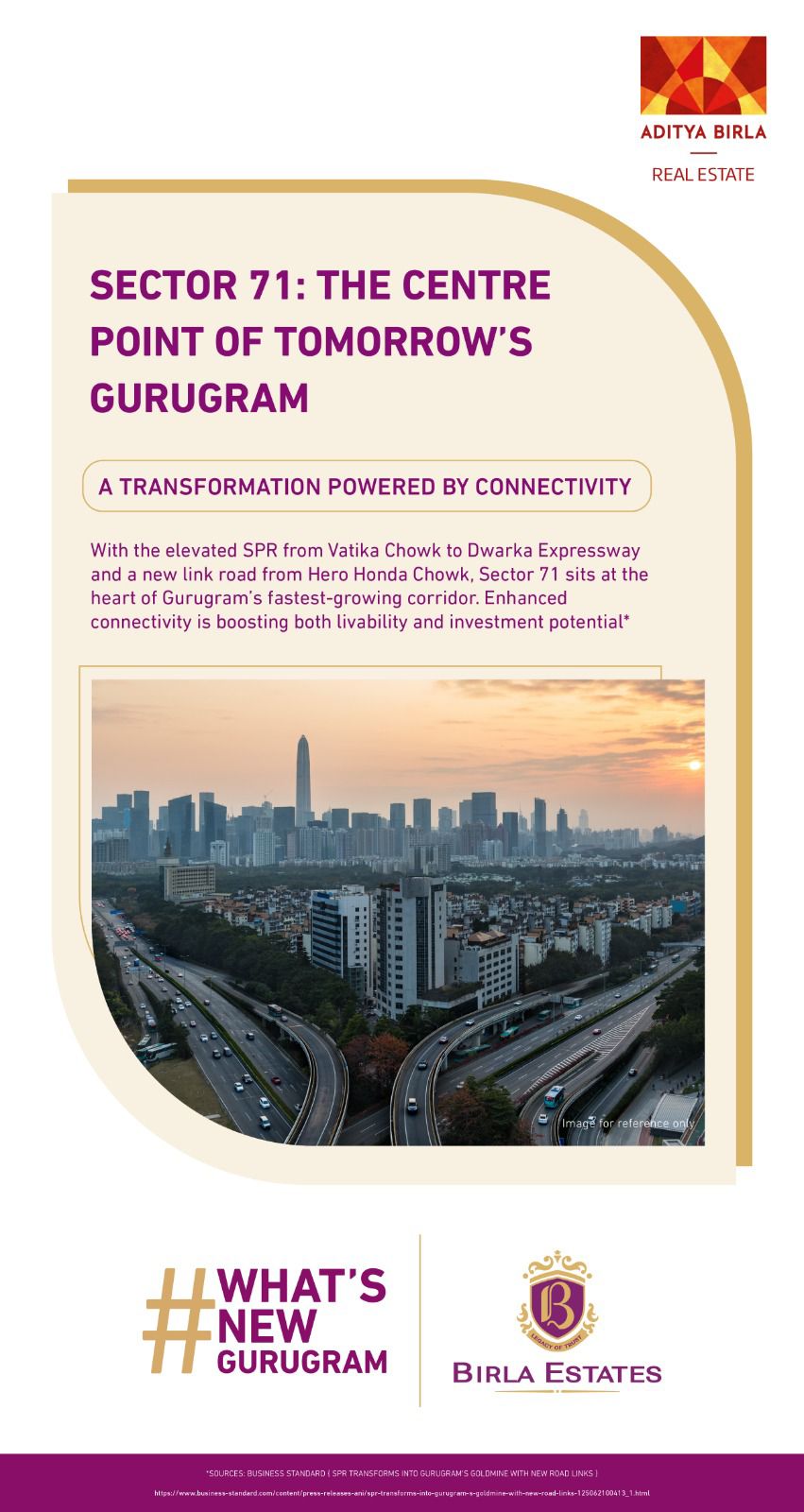 Discover THE CENTRE POINT of Tomorrow's Gurugram, by Birla Estates in Sector 71, Coming Soon! Update