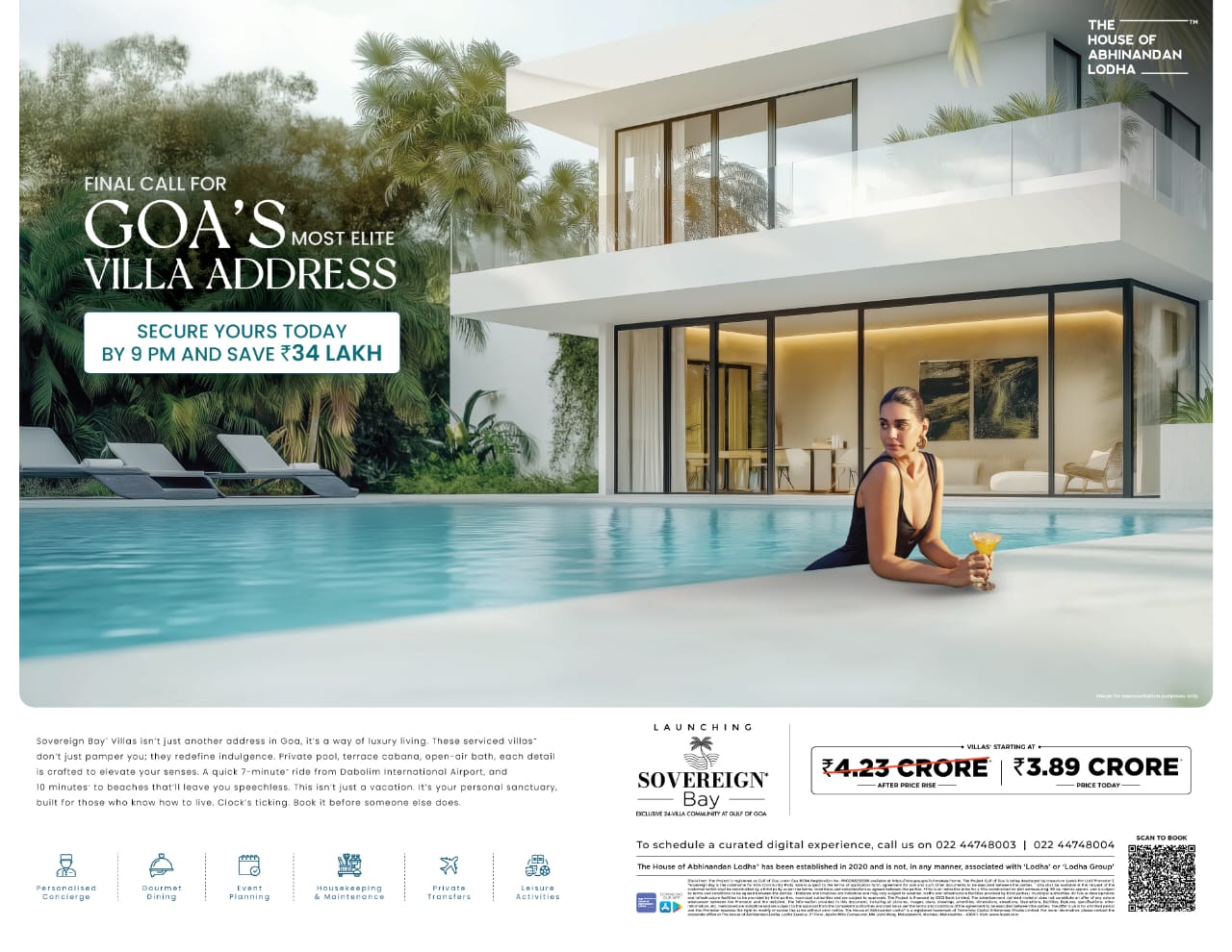 Book Your Dream Villa in Goa's Elite Address and Save ₹34 Lakh! Update