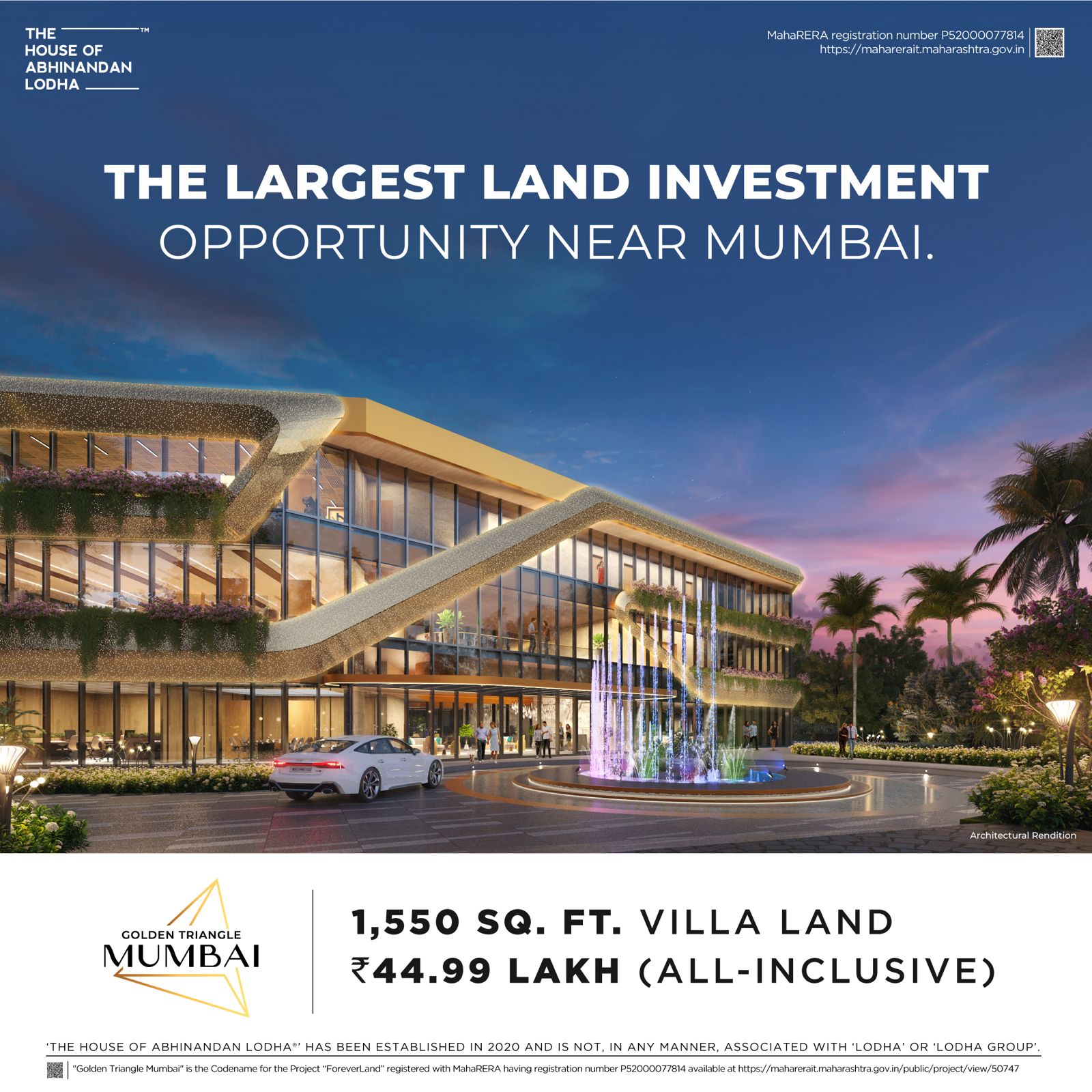 Golden Triangle Mumbai, Villa Land, 1,550 Sq. Ft., ₹44.99 Lakh, Near Mumbai Update