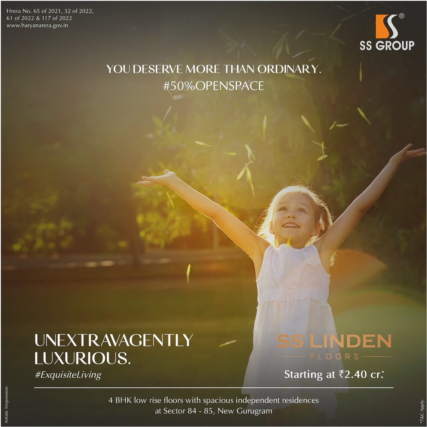 SS Linden Floors: Redefining Luxury with Spacious Residences in New Gurugram Update