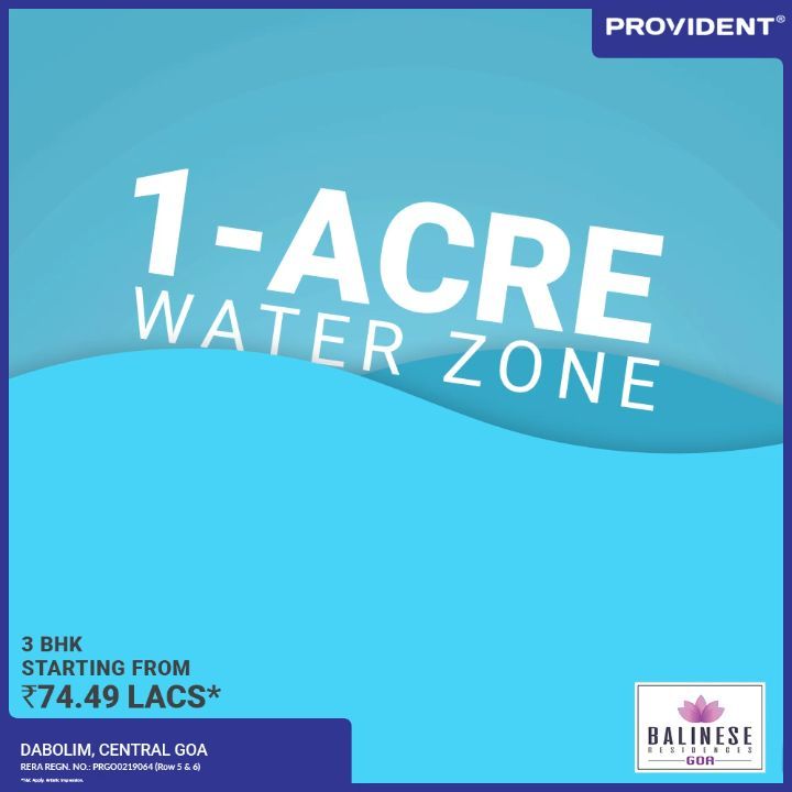 Balinese Residences comes with a range of water activities that will make every day a vacation in Goa Update