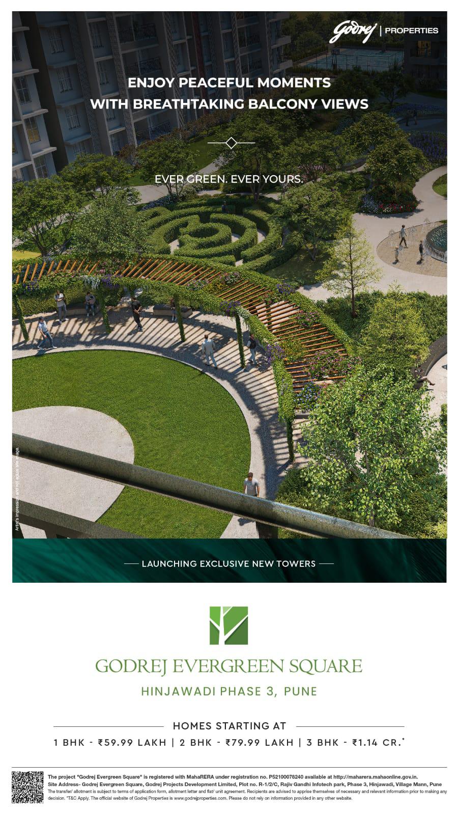 Discover Godrej Evergreen Square, Hinjawadi Phase 3, Pune from 59.99 Lakh Update