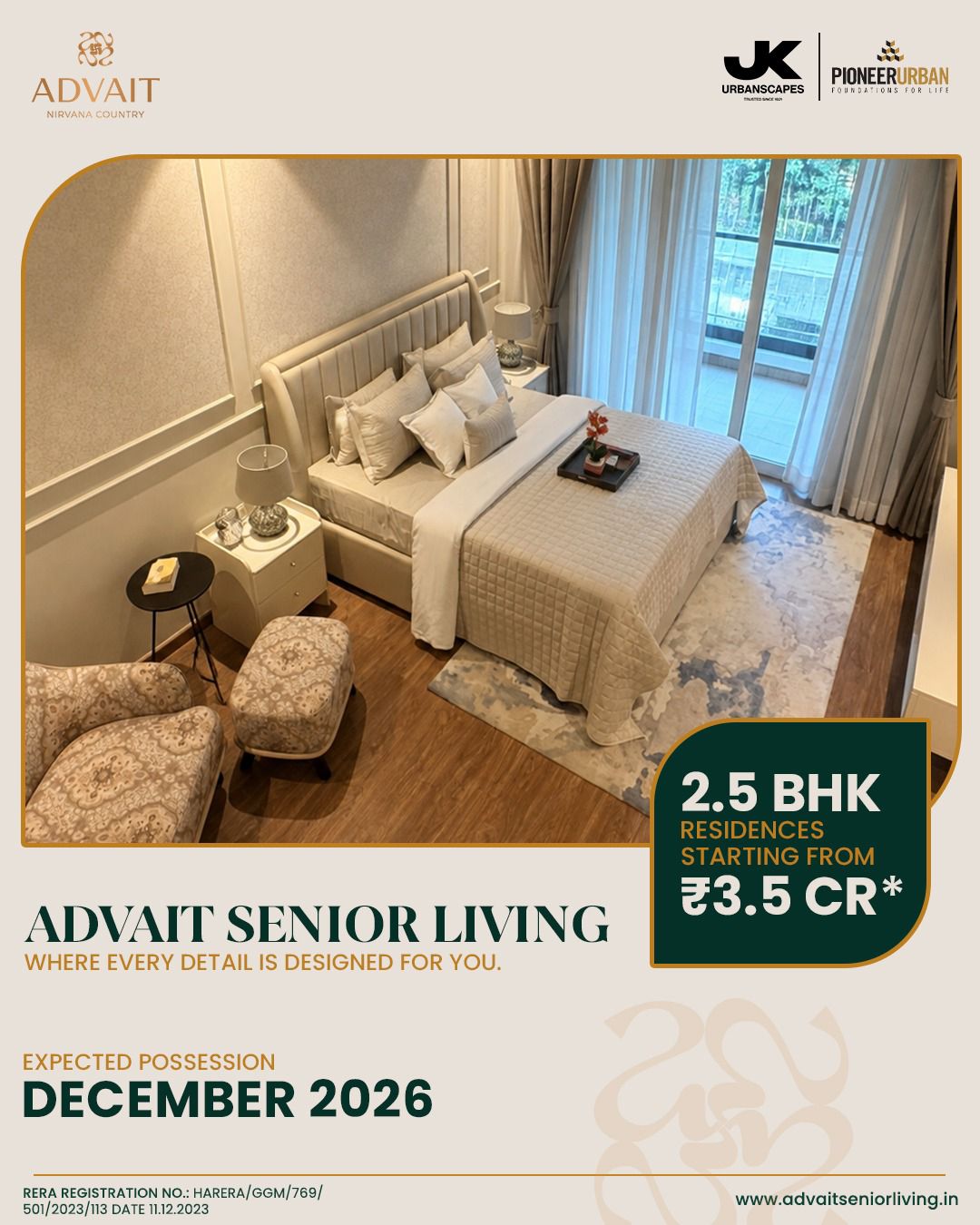 Explore 2.5 BHK at ₹3.5 Cr in Advait Senior Living || Advait Senior Living Possession Update 2026 || Secure Your Future Home at Advait Senior Living Update