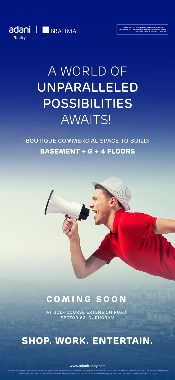 Discover Boutique Commercial Spaces with Adani Realty & Brahma at Golf Course Extension Road, Sector 62, Gurugram Update