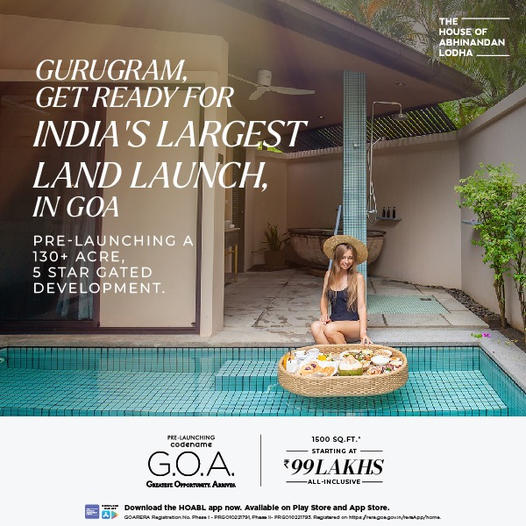 Abhinandan Lodha's G.O.A. Project: The Pinnacle of Luxury Living in Goa Update