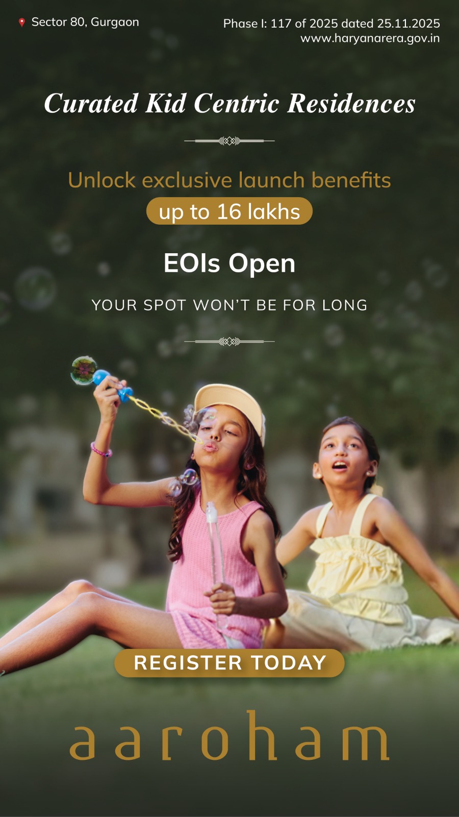 Explore Aaroham: Kid-Centric Residences in Sector 80, Gurgaon by Ashiana Housing - Starting from just 16 Lakhs! Update