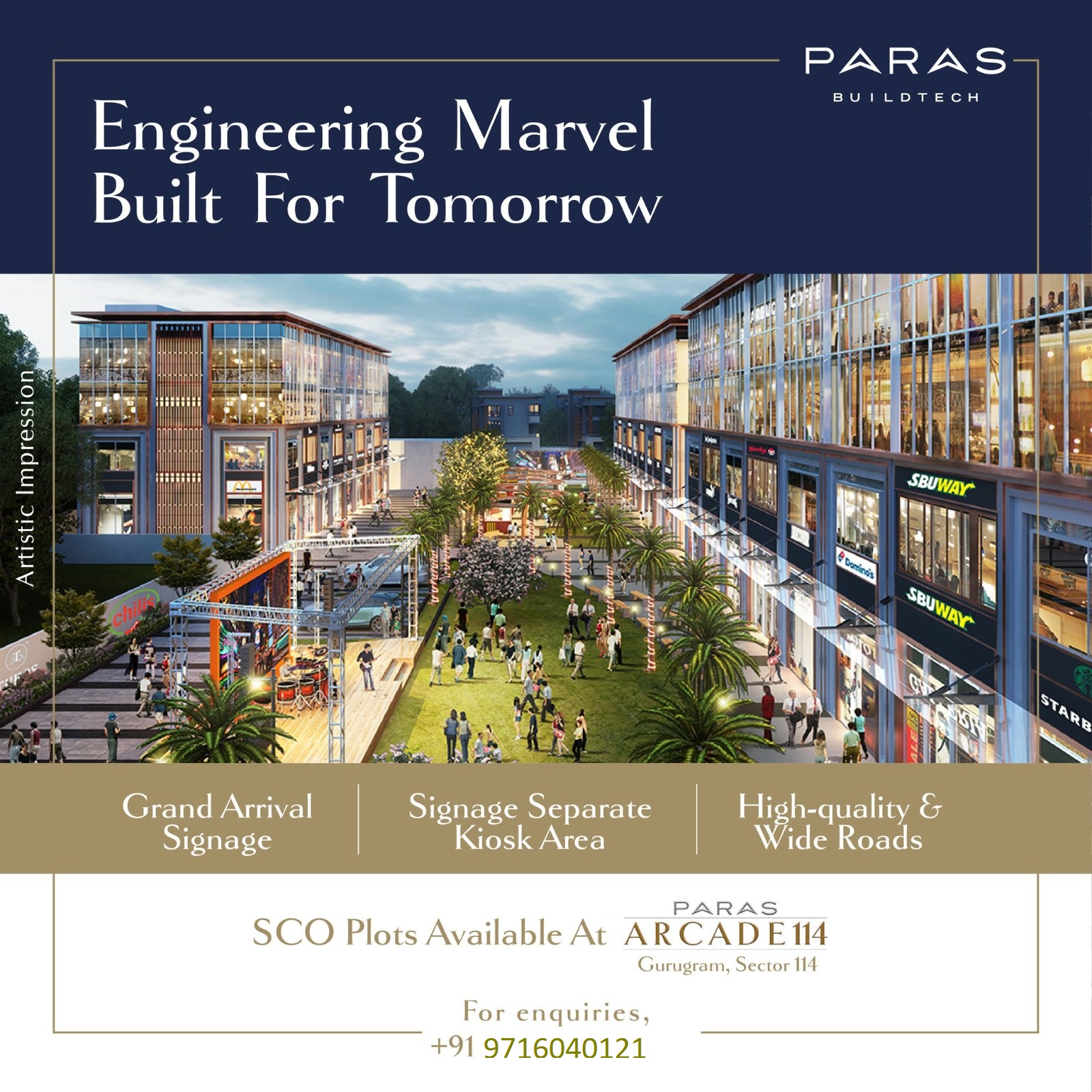 Paras Buildtech Presents Arcade 114 - An Engineering Marvel in Gurugram's Sector 114 Update