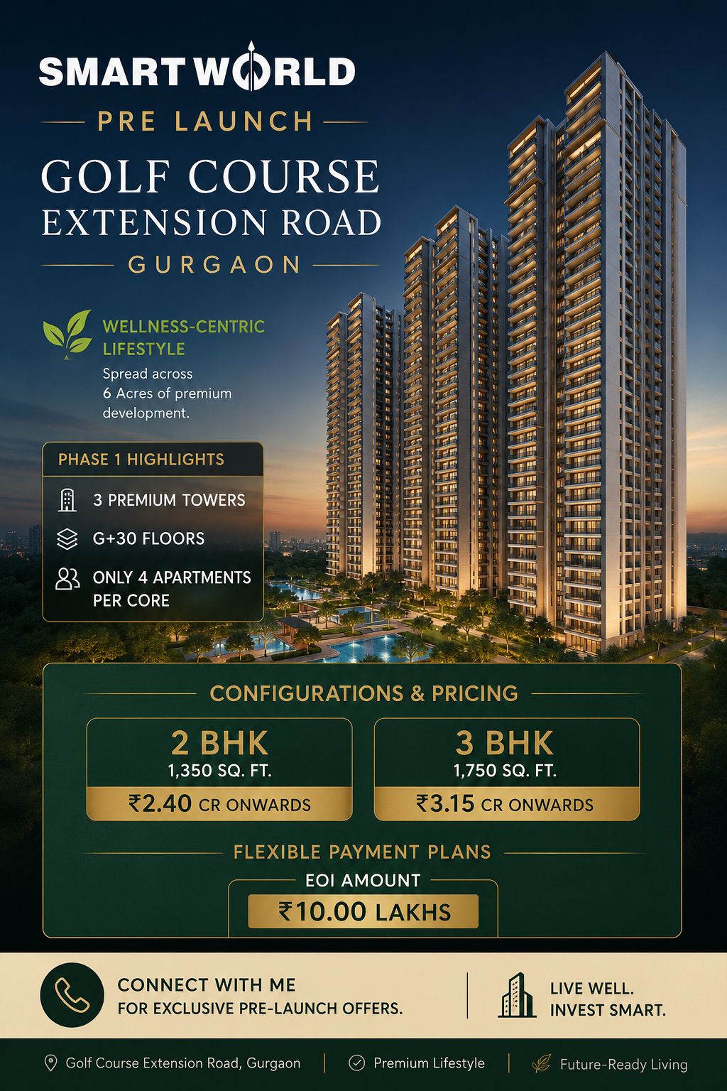 Secure Your Pre-Launch Offer with Smart World || Exclusive Pre-Launch at Golf Course Extension Road || Unveil Premium Living in Gurgaon Update