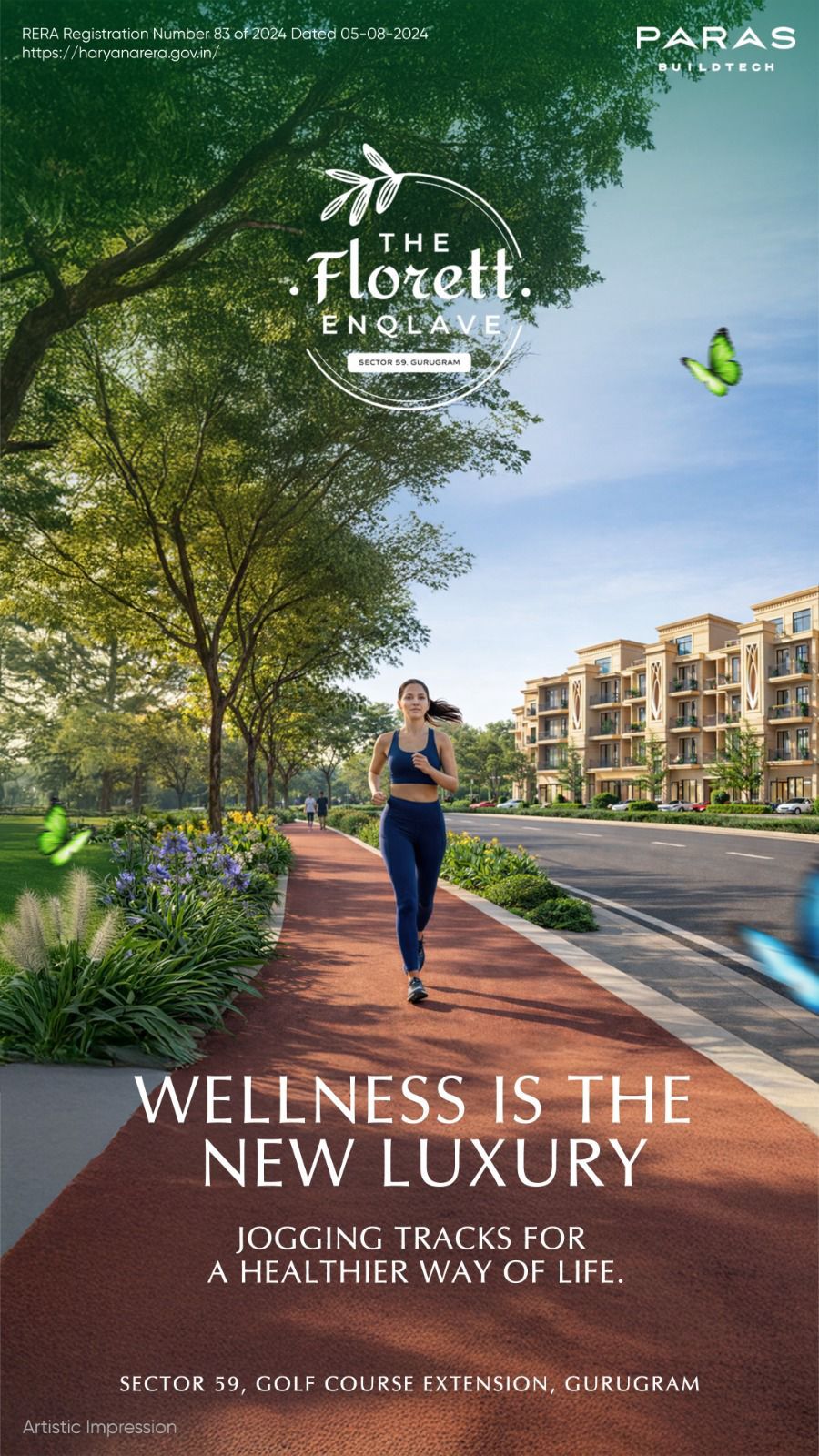 Explore Wellness at The Florett Enclave || Discover Luxury Jogging Tracks || Live Healthy at Sector 59, Gurugram Update