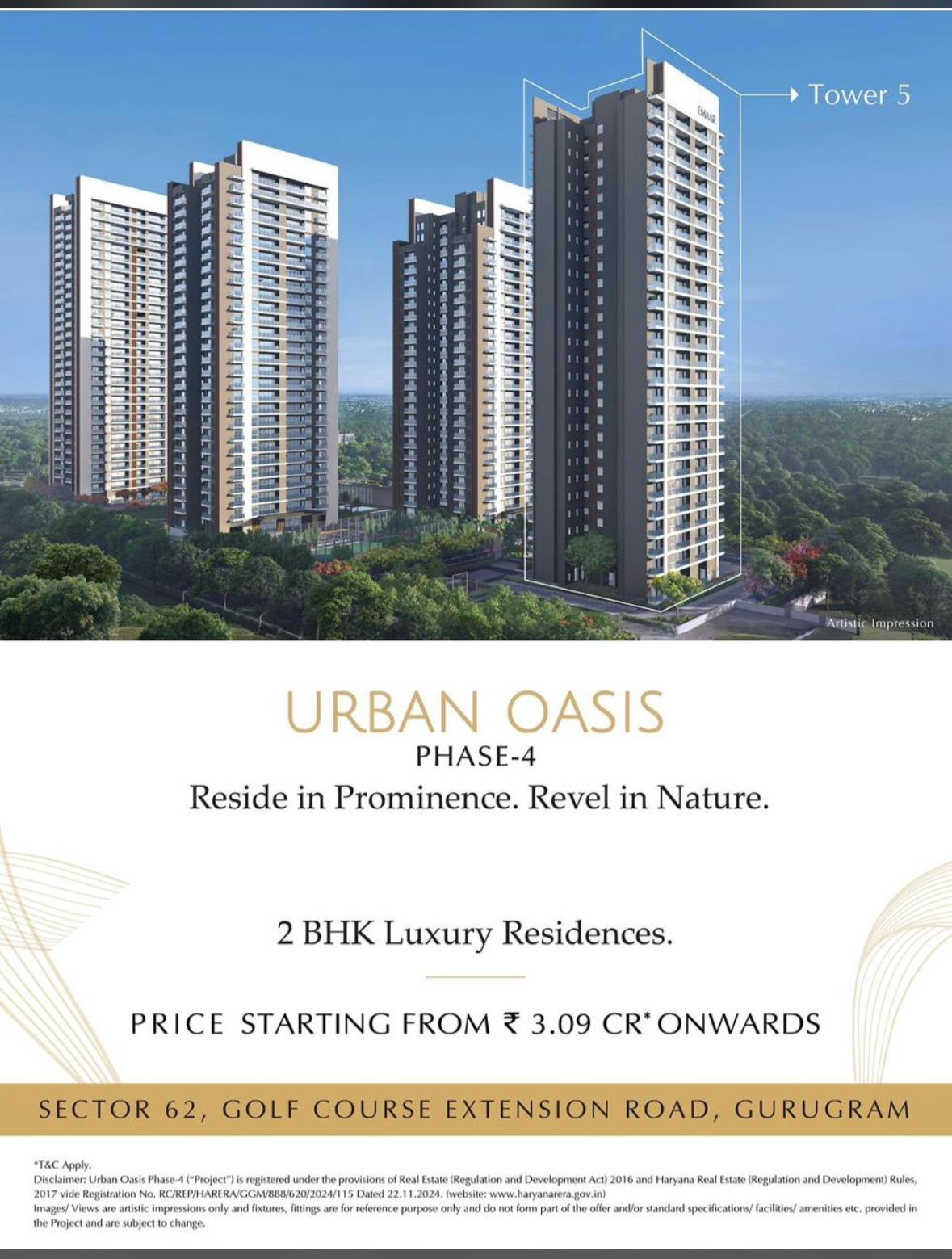 Explore Luxurious Urban Oasis Phase-4, Gurugram Update