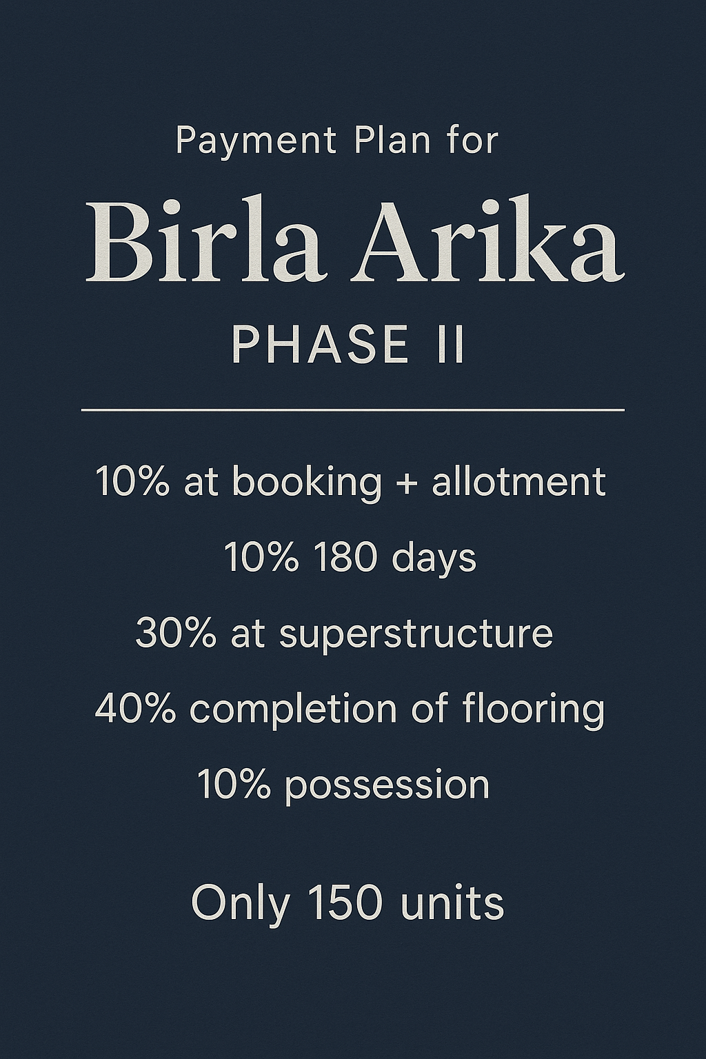 Explore Your Dream Home at Birla Arika Phase II, Limited Units Available! Update
