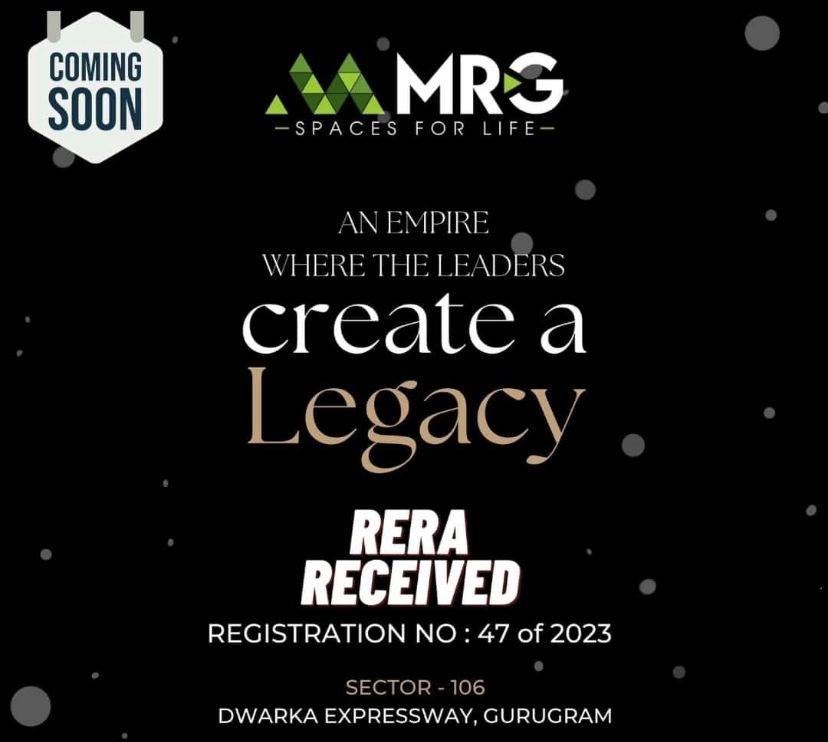RERA Received at MRG Crown in Sector-106, Dwarka Expressway, Gurgaon Update