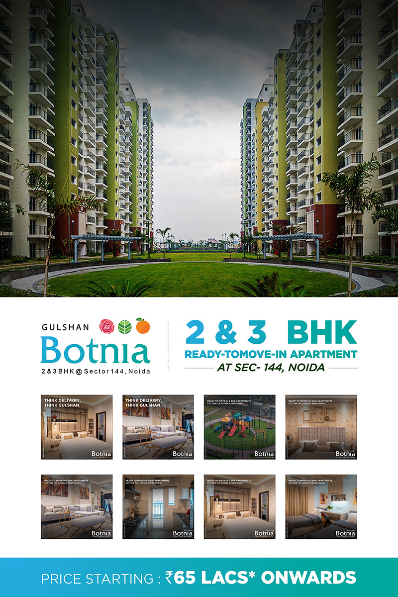 Book 2 & 3 BHK ready-to move-in apartment at Gulshan Botnia in Sector 144, Noida Update