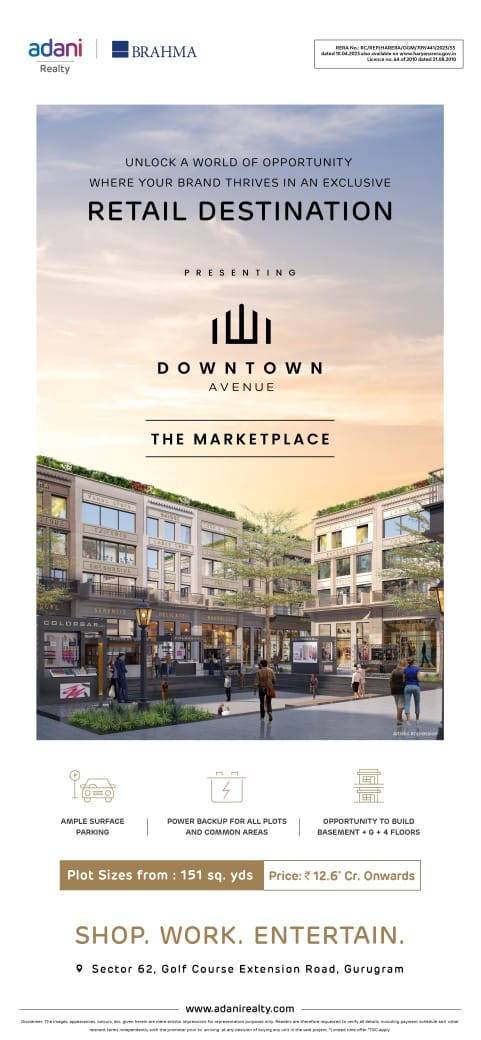 Discover Retail Excellence at Downtown Avenue, Gurugram - Prices Starting at ₹12.6 Cr Update