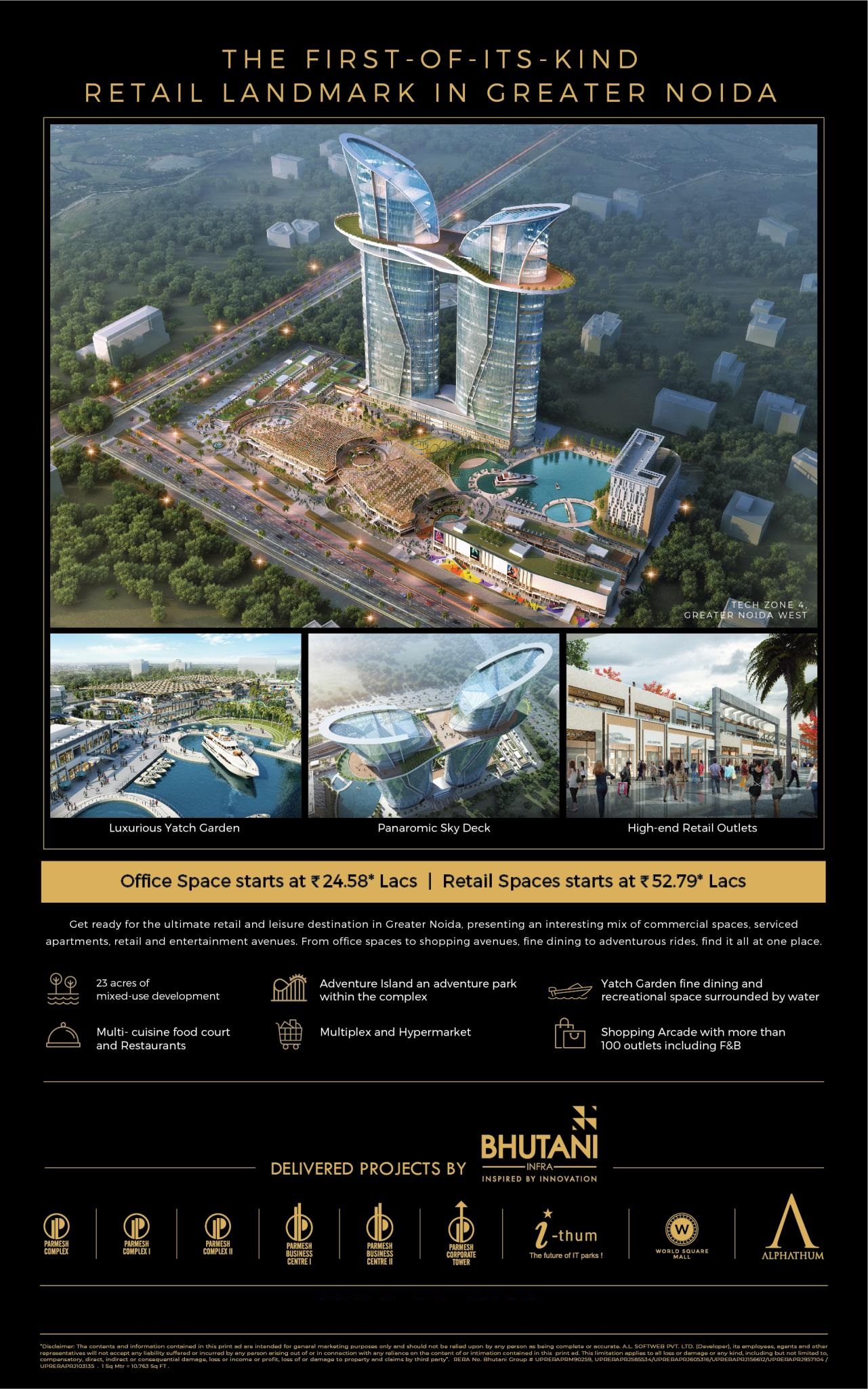 Bhutani Group Presents Grandthum the first-of-its-kind retail landmark in Greater Noida West Update