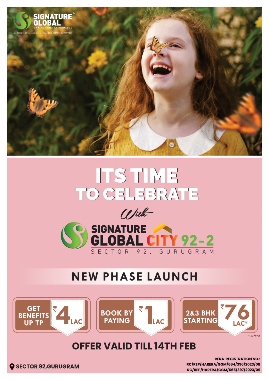 New phase launch at Signature Global City 92 Phase 2, Gurgaon Update
