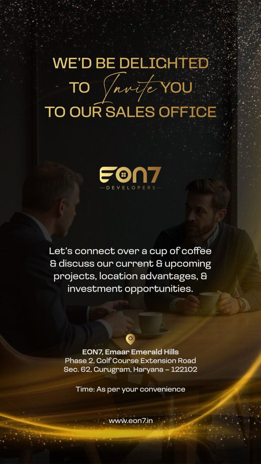 Join Us at EON7 Emerald Hills Sales Office in Gurugram. Update