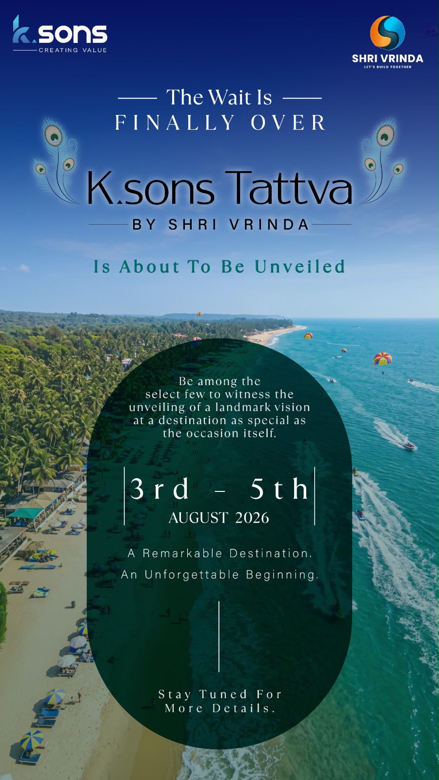 Join Us for the Unveiling of K.sons Tattva || Witness K.sons Tattva Unveiling || Experience K.sons Tattva by Shri Vrinda Update