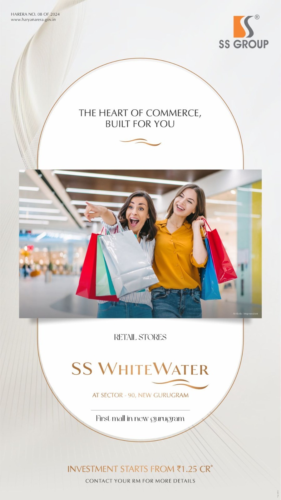 Own Your Space at SS WhiteWater Retail Stores, Sector 90 Gurugram - Starting ₹1.25 Cr Update