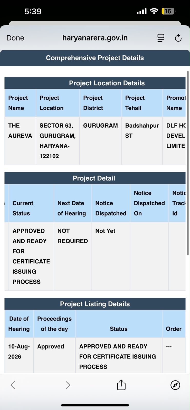 DLF The Aureva Receives RERA Approval || RERA Certification Process Initiated for DLF The Aureva || Approved: DLF The Aureva in Gurugram Update