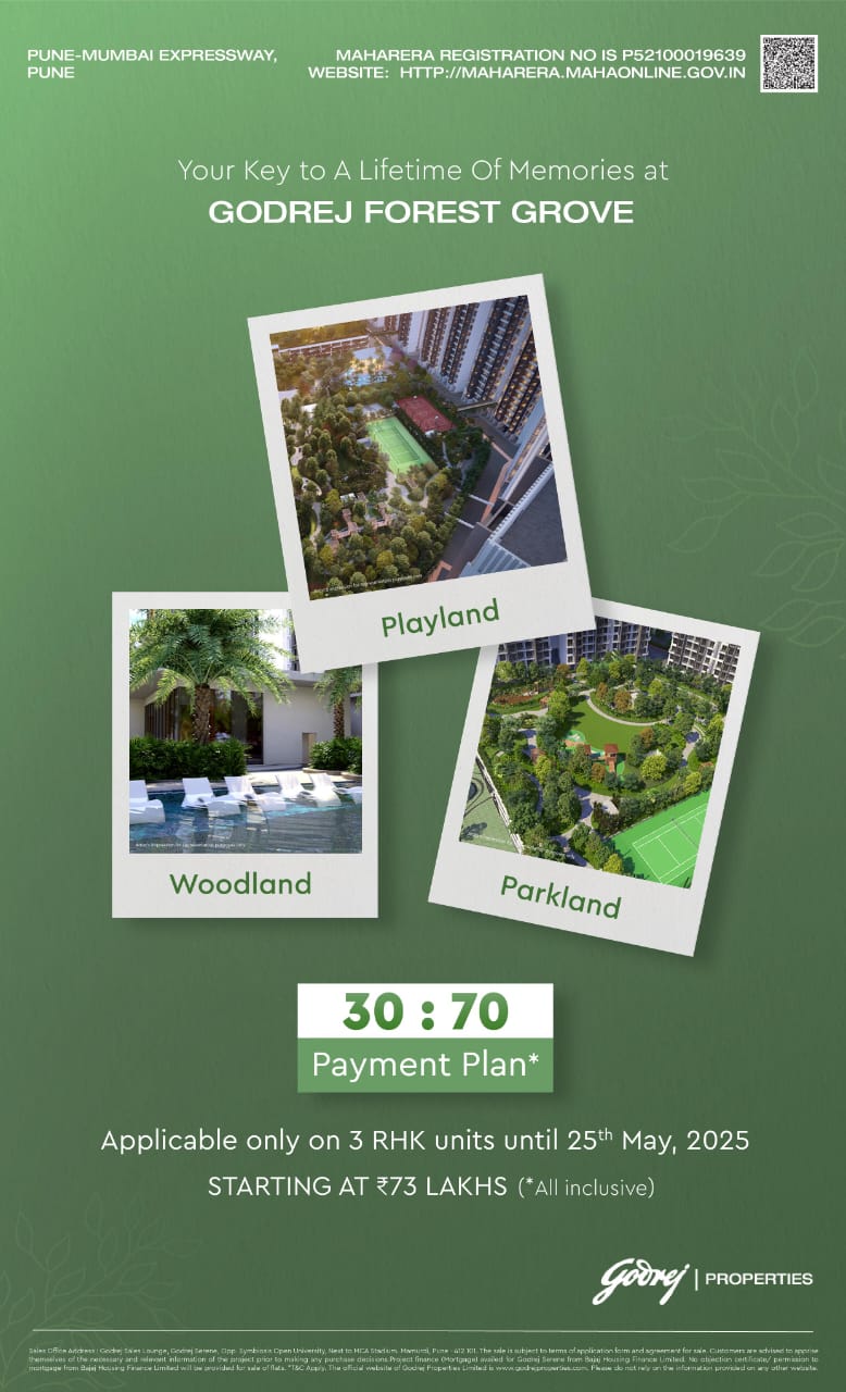 Discover Godrej Forest Grove, Pune - Luxury 3 RHK from ₹73 Lakhs Update