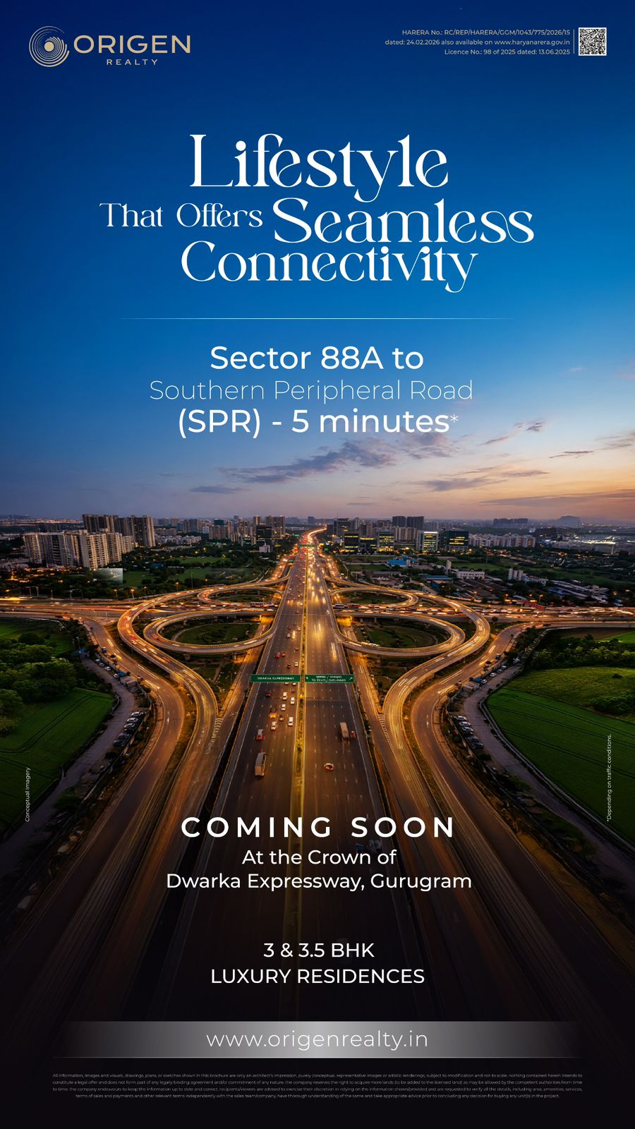 Discover Seamless Connectivity at Origen Realty || Luxury Living Coming Soon at Dwarka Expressway || Experience Lifestyle at Sector 88A, Gurugram Update