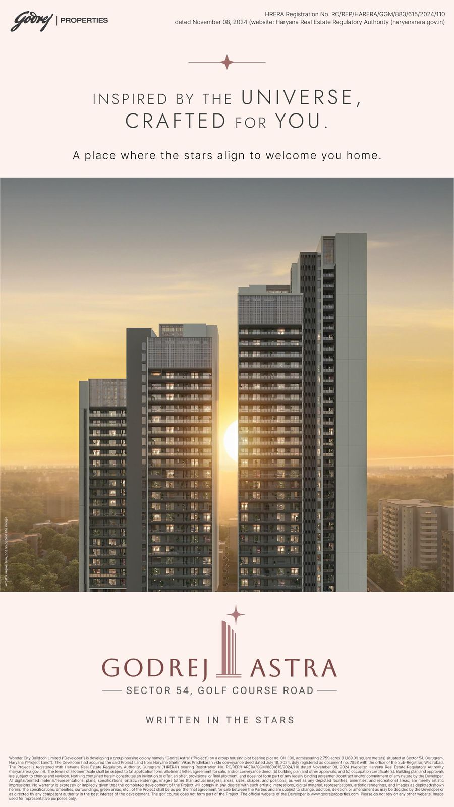 Explore Godrej Astra at Sector 54, Gurgaon Update