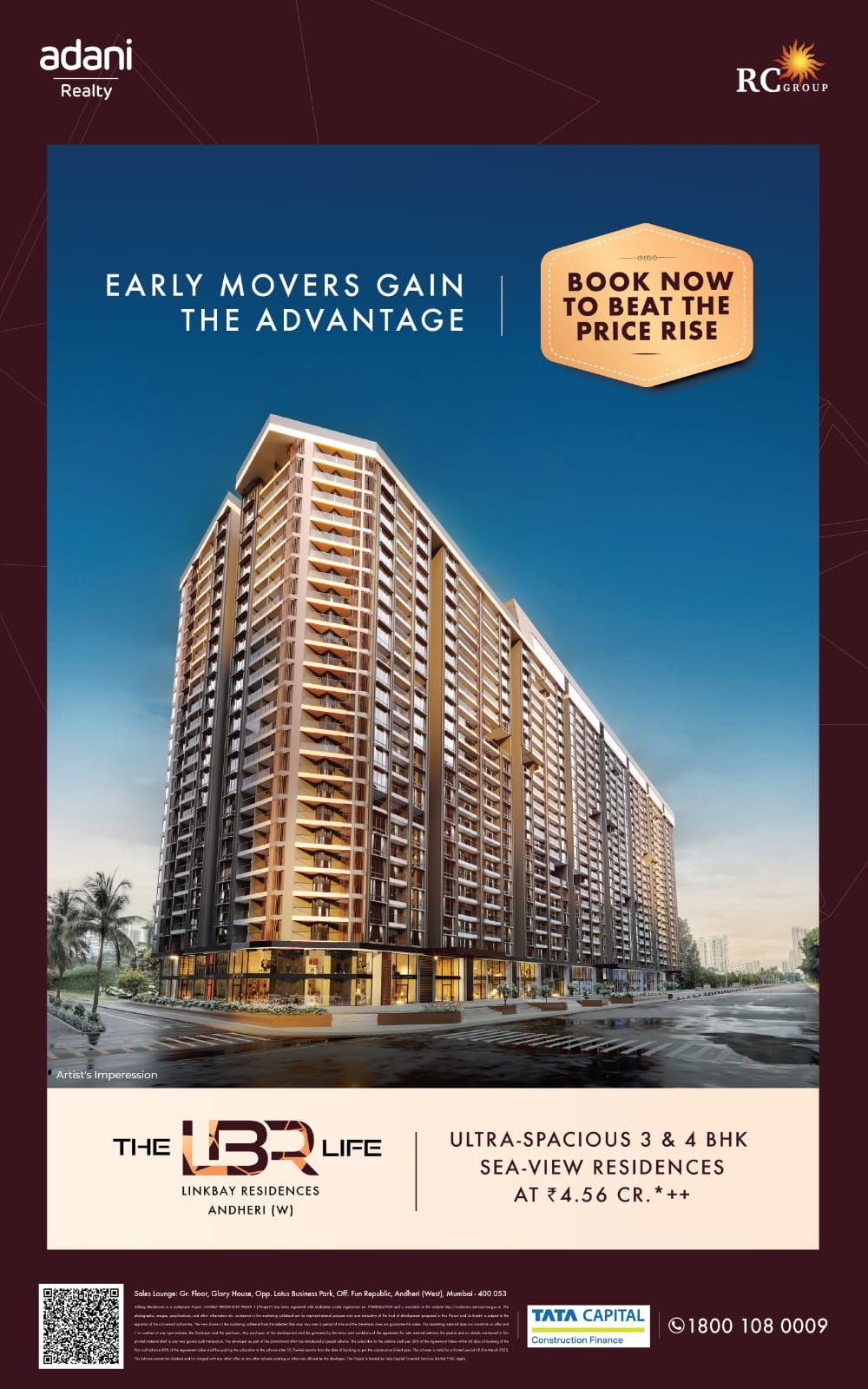 Secure Your Dream Home at LBR Life, Andheri, Starting ₹4.56 Cr. by Adani Realty and RC Group Update