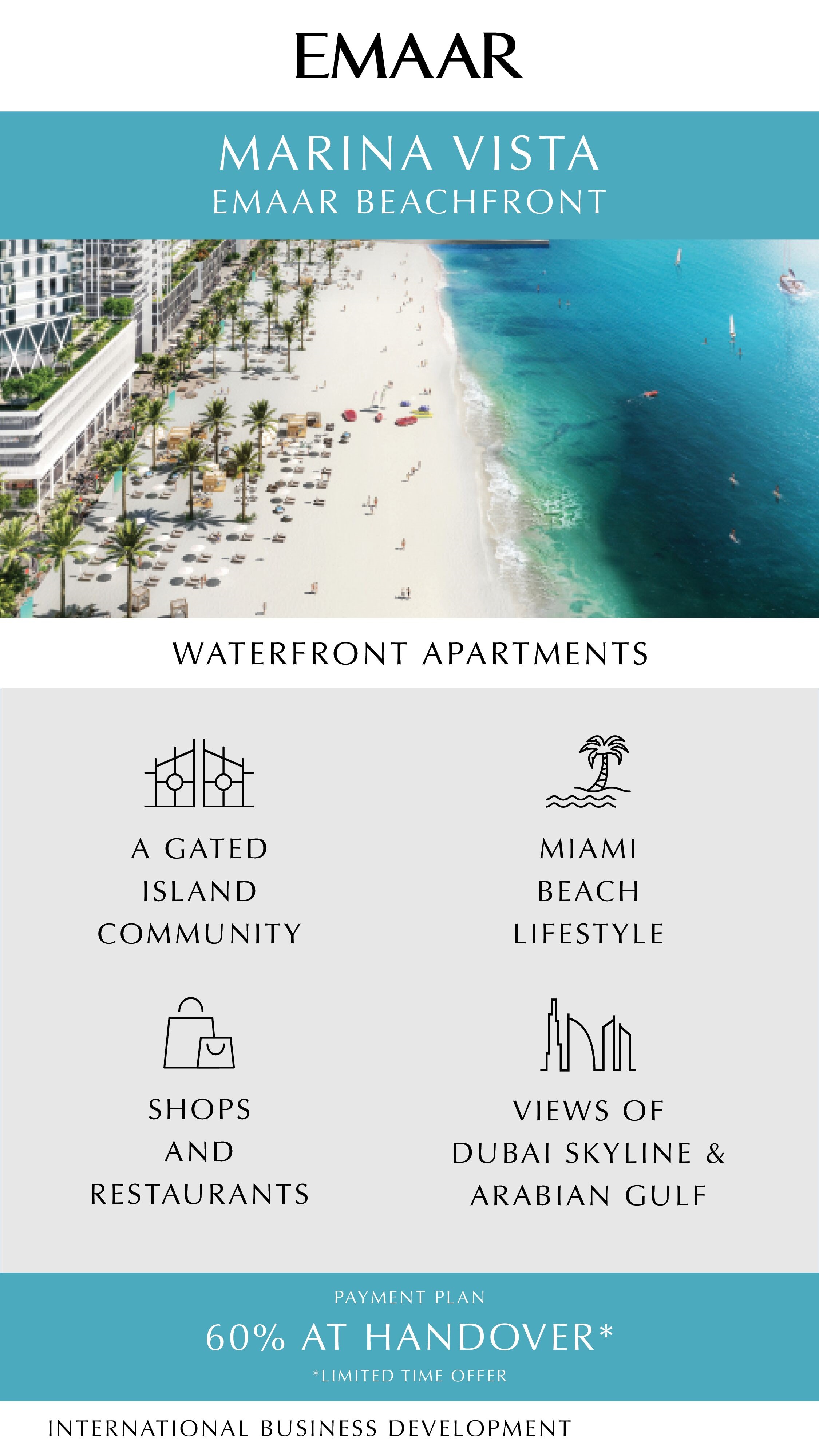 Book Waterfront Apartments at Emaar Marina Vista at Emaar Beachfront in Dubai Update