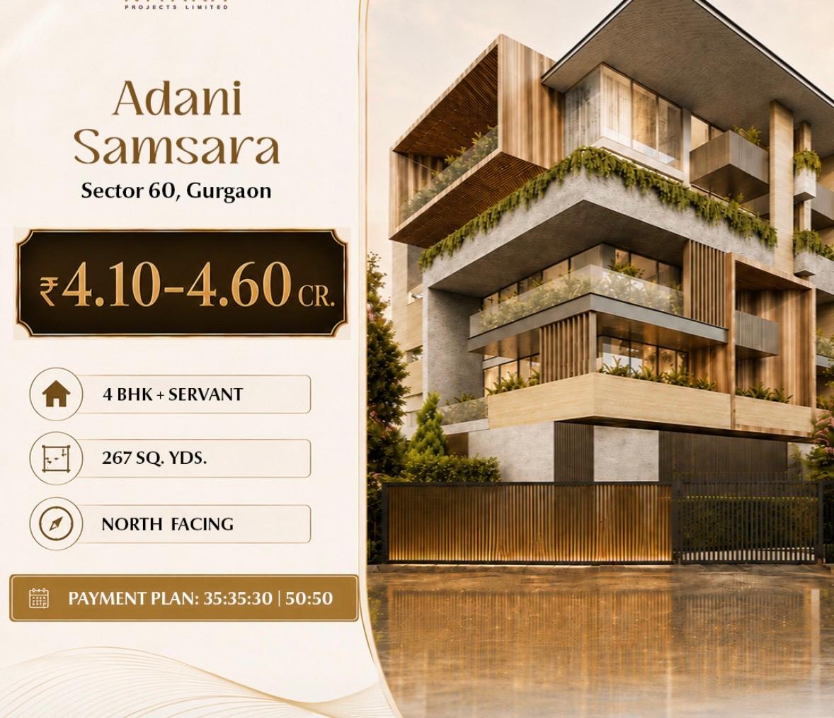 Explore Luxurious Living at Adani Samsara in Gurgaon || Discover Your Dream Home in Sector 60 || Premium 4 BHK Residences Now Available Update