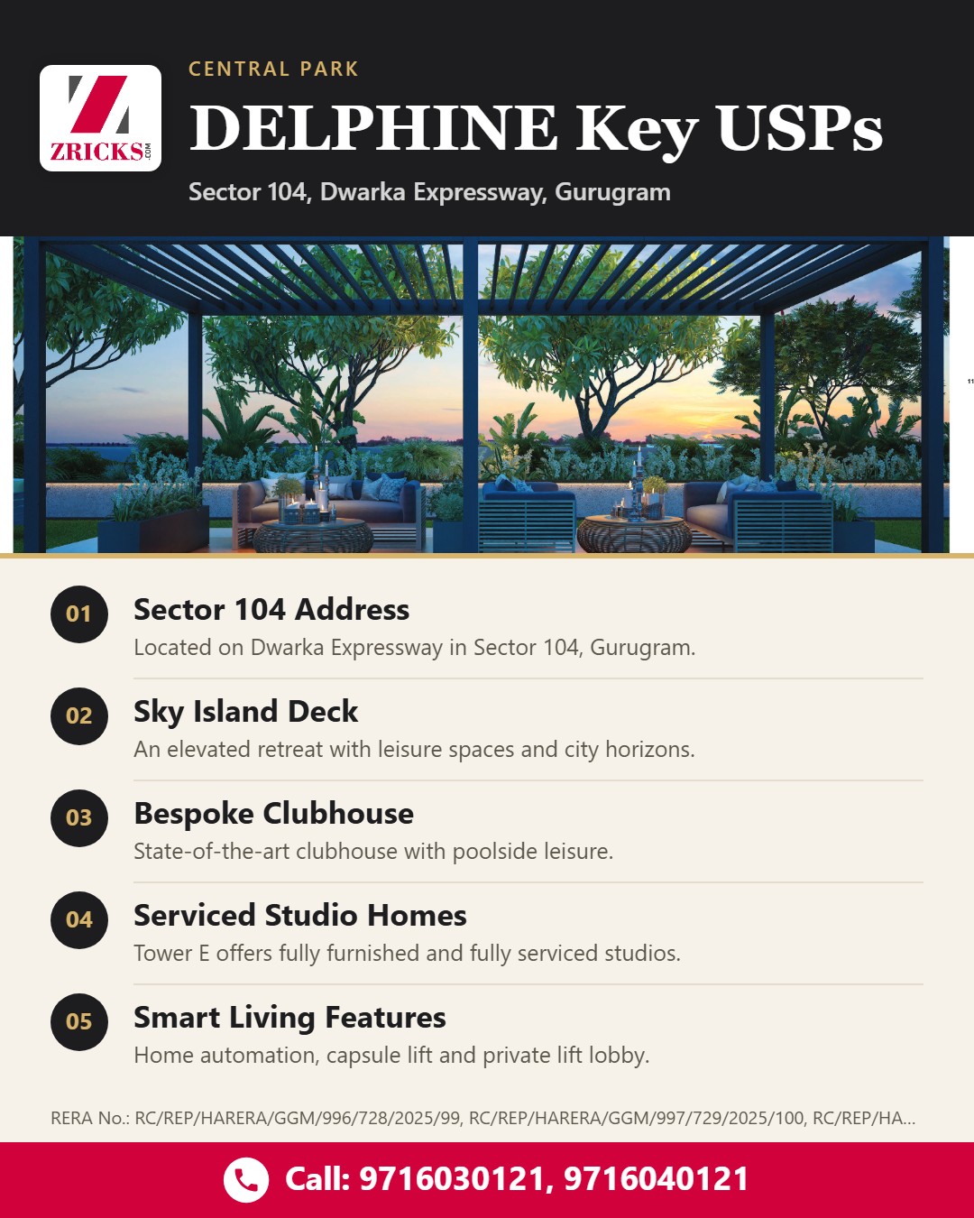 Central Park DELPHINE Key USPs: 5 Reasons to Choose It Update